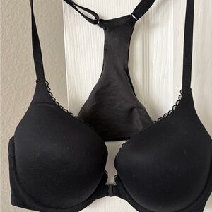 Victoria's Secret Black Lace Trim Bra